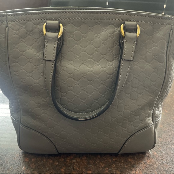 Gucci Gray Microguccissima Bag with Crossbody Strap - Picture 2 of 16
